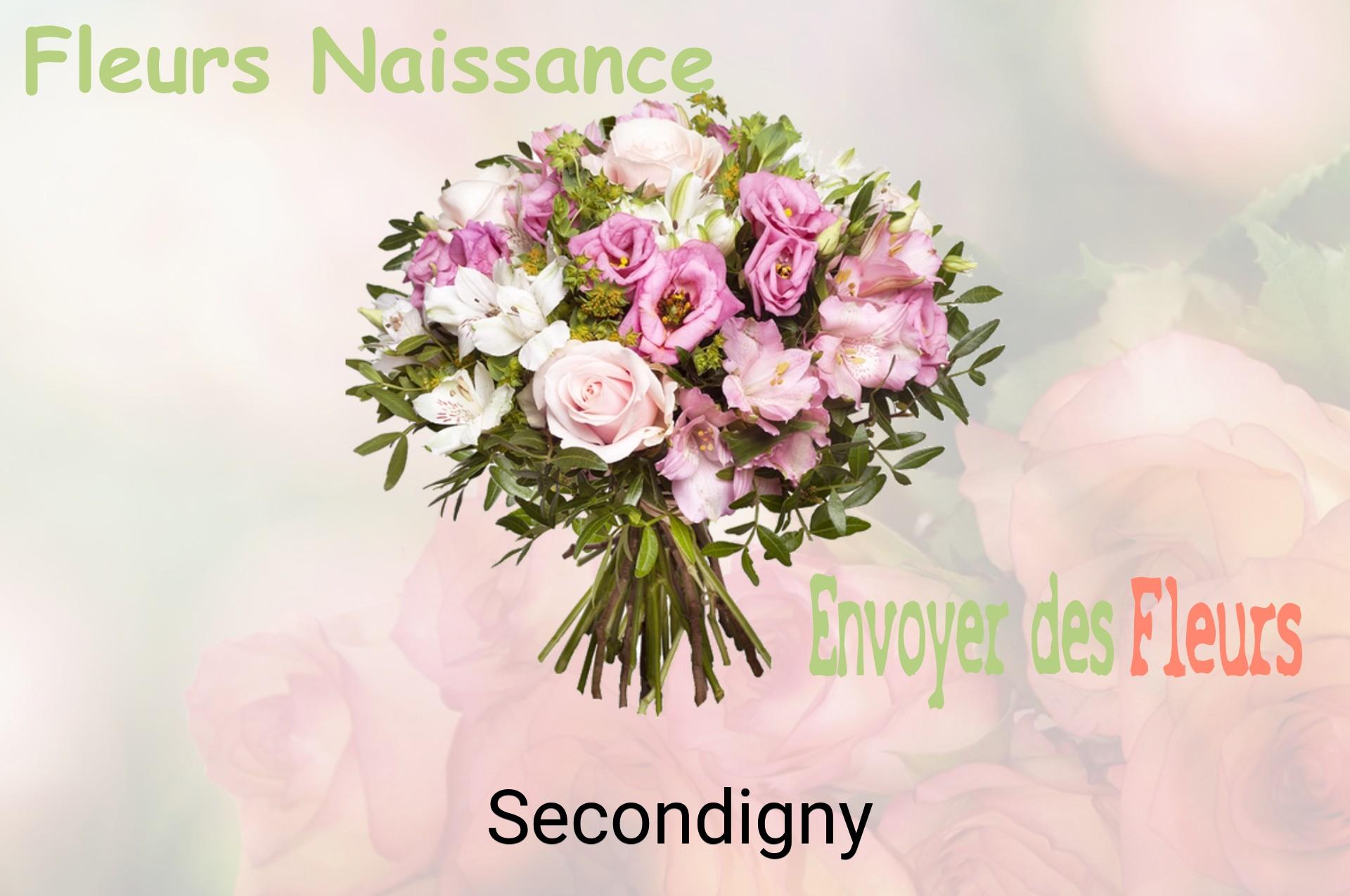 Bouquet de fleurs de naissance livré à Secondigny