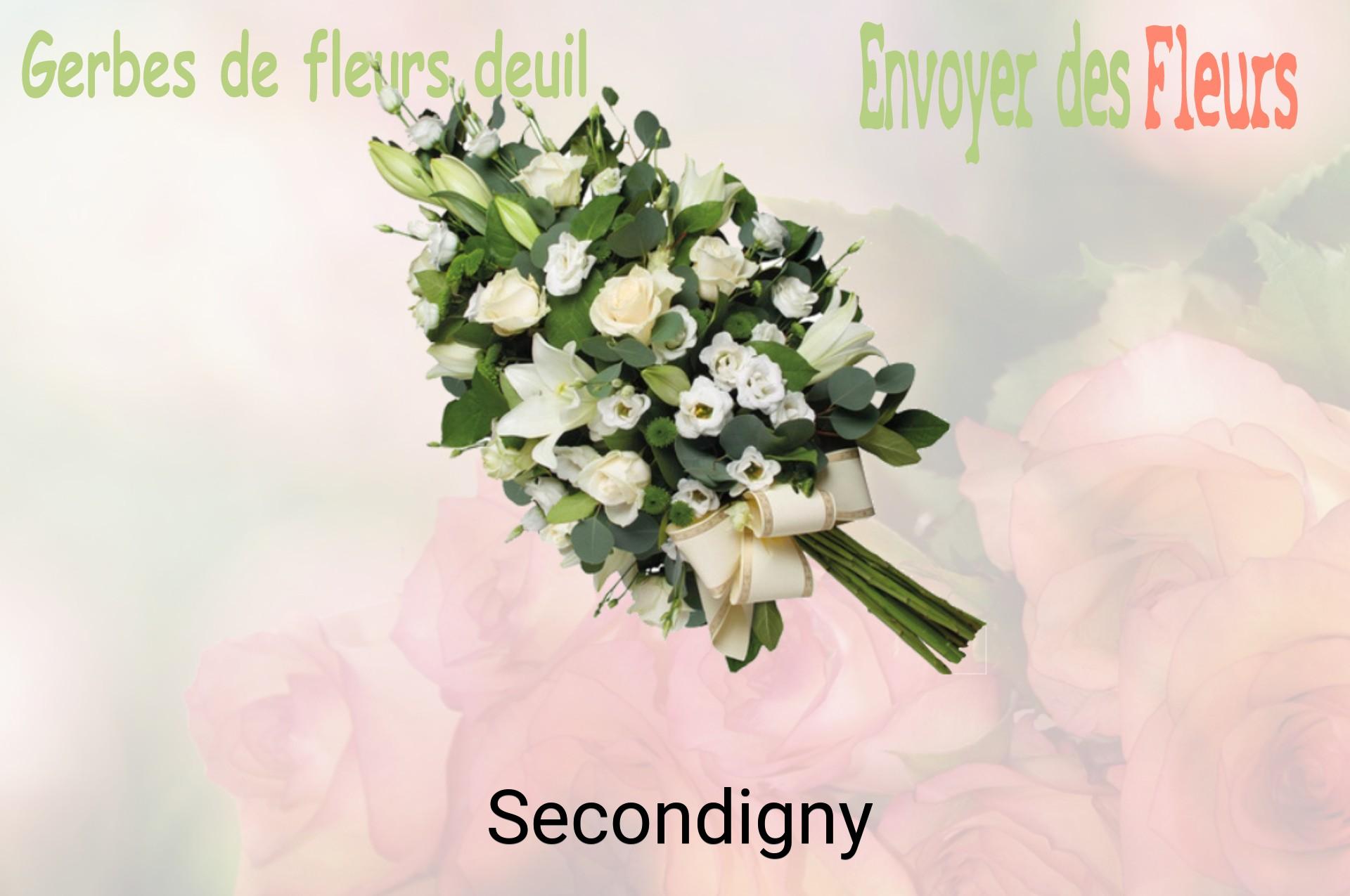 Gerbe de fleurs de deuil livrée à Secondigny